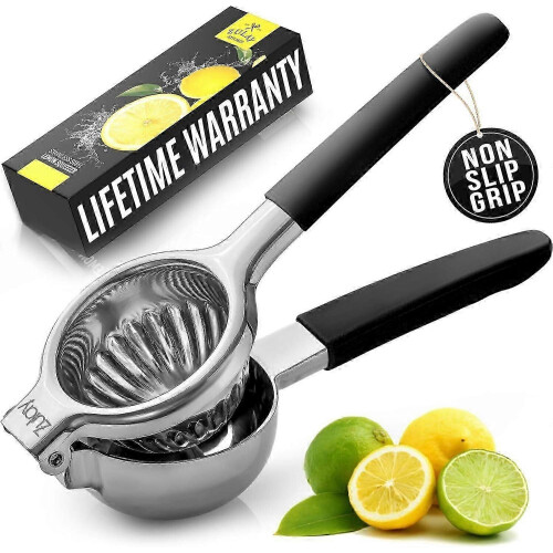 Lemon Squeezer Stainless Steel Premium Solid Metal Citrus Manual Press Juicer Large Size Lime Squeezer