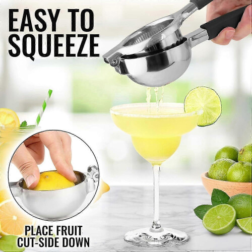 Lemon Squeezer Stainless Steel Premium Solid Metal Citrus Manual Press Juicer Large Size Lime Squeezer 1