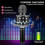 Bluetooth 4-in-1 Karaoke Wireless Microphone with LED Lights, Portable Microphone 3