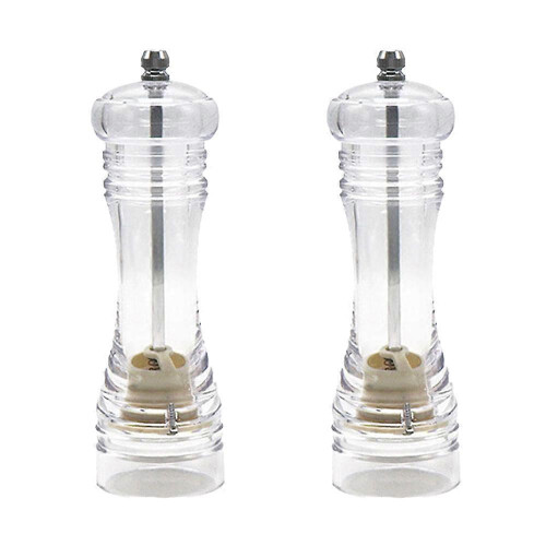 Color pepper mill, prickly ash, coarse salt seasoning, plastic grinder, ceramic grinding core
