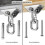 360 Hammock Chair Hanging Ceiling Mount Spring Snap Swivel Hooks Hardware Kit,New 2026 5