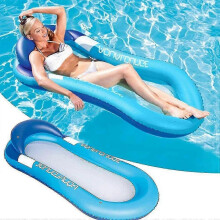 Floating Water Hammock, Inflatable Lounge Net for Adults and Kids - Beach and Pool Toys