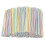 300 Pieces Plastic Drinking Straws 8 Inches Long Multi-colored Striped Bedable 1
