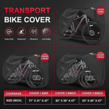 Housse imperméable pour porte-vélos arrière, pour 2 vélos, usage extérieur