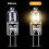 10 Pack G4 Halogen Bulbs 10W 12V Clear Capsule 2 Pin Base Warm White Dimmable 4