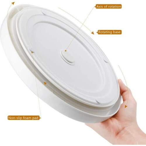 Rotating Turntable - SANTOO - 2 PCS - Plastic - Diameter 25 cm - 360 Rotation 1