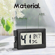 6er-Pack Mini-Hygrometer für den Innenbereich, digitales Feuchtigkeitsthermometer mit Fahrenheit-Anzeige ()