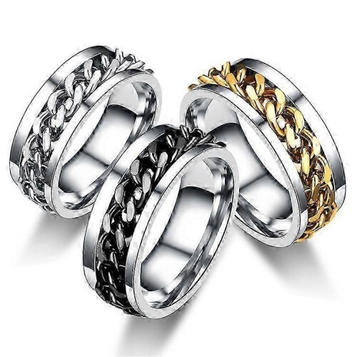 Silver Anti-stress Ring with Bottle Opener Function, 20.7 mm 1