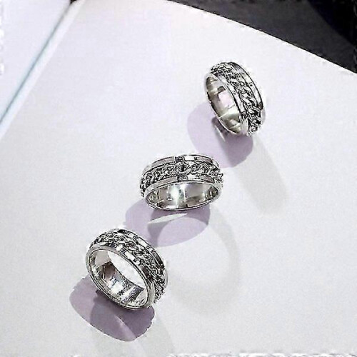 Silver Anti-stress Ring with Bottle Opener Function, 20.7 mm 2