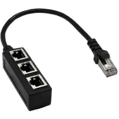 Network Cable Splitter 1 To 3 Port, Ethernet One-to-three Extension Cable