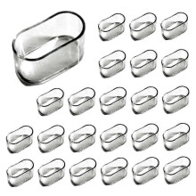 30 Pcs Oval Silicone Chair Leg Caps - Furniture Feet Pads Table Cover Protectors