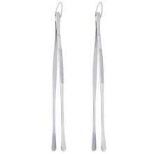 2pcs Stainless Steel Anti Slip Party For Barbecue Kitchen Tweezers Grill Tong