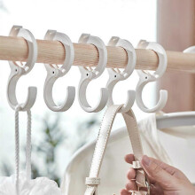 Pcs S-Shaped Plastic Clip Hooks Multifunctional Windproof Anti-Slip Hook with Card Position Hanger for Kitchen, Bathroom and