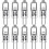 10 Pack G4 Halogen Bulbs 10W 12V Clear Capsule 2 Pin Base Warm White Dimmable 1