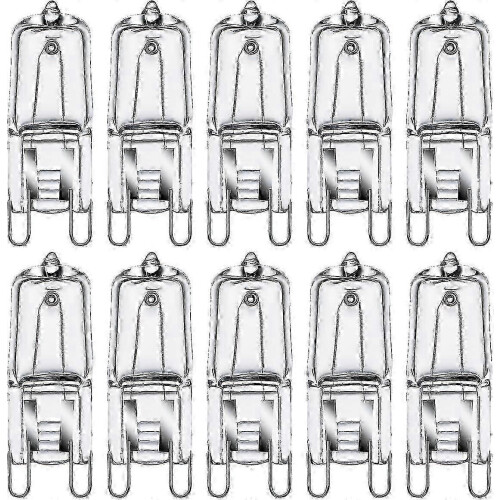 10 Pack G9 35W 230V Halogen Light Bulbs Warm White 2800K