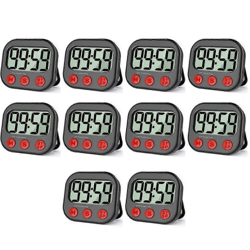 10X Visual Digital Timer Magnetic Kitchen Countdown Stopwatch Large LCD Display