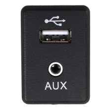 795405024 28023-DF60A USB+AUX Dual Interface Module Auxiliary Audio Plug USB Charge Port Compatible with Nissan Qashqai Tiida