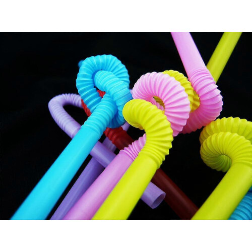 50Pcs Multi-Shaped Pegeant Plastic Drinking Straws Wedding Birthday Party