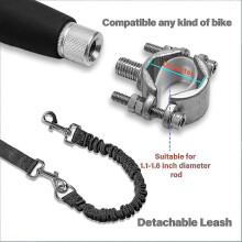 Laisse rétractable pour chien à vélo, mains libres, pour la sécurité de votre animal de compagnie.