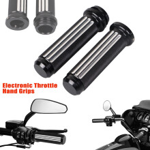 Manopole Acceleratore Elettronico Nero CNC 1In per Touring FLHR FXDLS FXSE FLSTNSE Copri Maniglia per Moto
