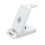 INF 3-in-1 Wireless Charger for Phone, Smartwatch, Charging Cable White 2