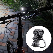 Stable Bicycle Light Mount Good Toughness Abs 360 Degree Rotatable Bike Lamp Clip Holder For Mountain Bike