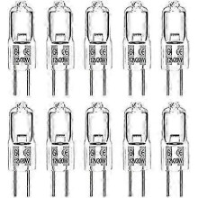 20W 12V Dimmable Halogen Bulbs 2700K Warm White 2 Pin Clear Capsule Lamps 10 Pack