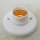 4 Pcs E27 Bulb Socket, E27 Lamp Holders Round Plastic Screw Base Socket, E27 Wall Lamp Holder, Round Screw Light Socket Holde 4