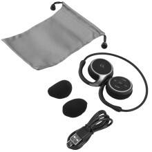 Suicen AX-698 Cuffie Sportive Supporto 32G TF Card Radio FM Cuffie Wireless Portatili Nero