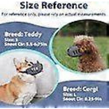Bozal de silicona transpirable para perros pequeños y medianos (caniche/teckel) -