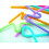 50Pcs Multi-Shaped Pegeant Plastic Drinking Straws Wedding Birthday Party 5