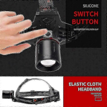 Rechargeable Red LED Hunting Headlamp with Zoom Filter for Night Vision and Astronomy