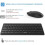 French Keyboard Combo Wireless Keyboard and Mouse for Windows, French AZERTY Keyboard - Black 2