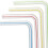 8 Inches 500pcs Aed Striped Bendable Plastic Drinking Straws 4