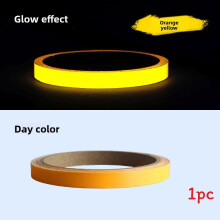 (Yellow(1cm*3m)) Glow Bright Nightlight Tape Waterproof For Staircase Safety Home And Improvement