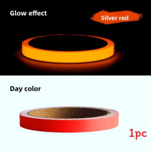(Red(1cm*3m)) Glow Bright Nightlight Tape Waterproof For Staircase Safety Home And Improvement