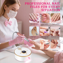 Professional Electric Nail Drill 35000 RPM - Multifunctional, Quiet with LED Display, Manicure and Pedicure Kit