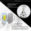 2sets 6000k White Light Durable Construction Long-lasting Performance High-quality 2