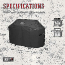 Compatible con la funda para parrilla Genesis II, protección impermeable para barbacoas al aire libre.