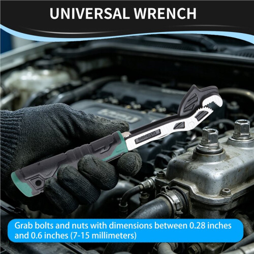 Chave Ajustável de 6 Polegadas, Chave de Ajuste Automático de Tamanho, Chave Rápida Autoajustável, Chave Ajustável de Mola de Vários Tamanhos 2