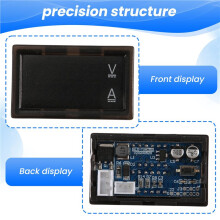 Hall Amperomierz Woltomierz 0-300V 50A Monitor Akumulatora LED Cyfrowy Miernik NapięCia PrąDu 12V 24V 36V 48V 60V SamochóD