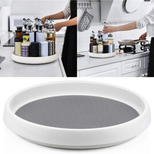 Rotating Turntable - SANTOO - 2 PCS - Plastic - Diameter 25 cm - 360 Rotation 2