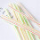 8 Inches 500pcs Aed Striped Bendable Plastic Drinking Straws 5