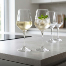 Set van 4 transparante wijnglazen, inhoud 360 ml