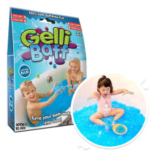 ZIMPLI - Gelli Baff Blue, 1 Bath or 6 Play Uses, Turns water into thick, colourful goo, Kids Bath Toy, Pocket Money Gift, Christmas Stocking Filler