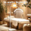 36W Floor LED Video Light Half-moon Shaped Fill Light 3000K-6000K Adjustable 1