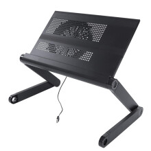 Folding Laptop Desk Table Bed Adjustable Portable Computer Stand Tray Furniture