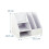 A4 bureau-organizer met vakken – wit MDF 4