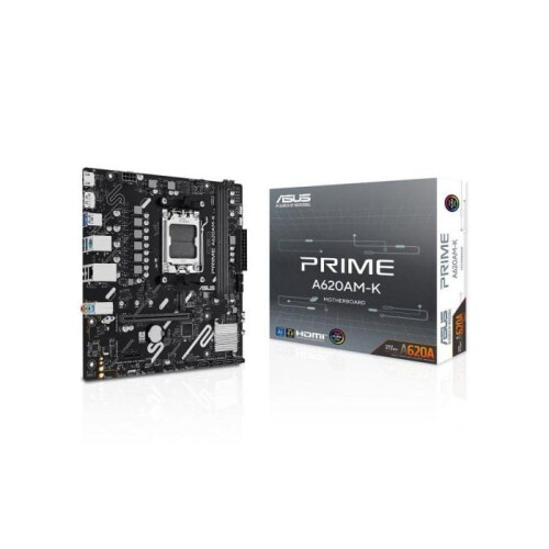 ASUS Placa Base ASUS PRIME A620AM-K Socket AM5 DDR5 Micro ATX Sin WiFi RGB