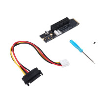 4X NGFF M.2 do PCI-E 4X Riser Card M2 M Klucz do Adaptera PCIe X4 Ze Wskaźnikiem LED Power Riser do Wydobywania Bitcoinów